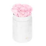 Flower Box Wieczne Róże - S - białe