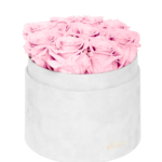 Flower Box Wieczne Róże - M - białe