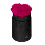 Flower Box Wieczne Róże - S -czarne