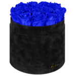 Flower Box Wieczne Róże  - L - czarne