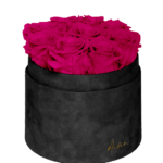 Flower Box Wieczne Róże - M - czarne