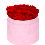 Flower Box Wieczne Róże - M - różowe