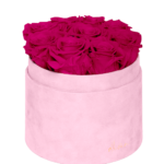 Flower Box Wieczne Róże - M - różowe