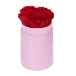 Flower Box Wieczne Róże - S - różowe