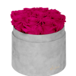 Flower Box Wieczne Róże - M - szare