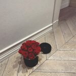 Flower Box Wieczne Róże - M - ułożenie wypukłe - czerwony