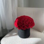 Flower Box Wieczne Róże - L - exclusive - czerwone