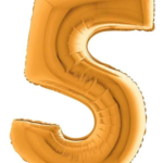 Balon foliowy z helem cyfra ''5''