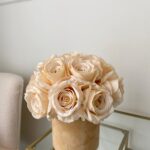Flower Box M - kremowe róże