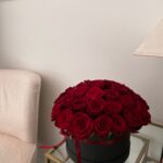 Flower Box - żywe róże czerwone XL